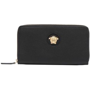 Versace Portemonnee/kaarthouder , Black , Dames , Maat: ONE Size