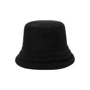 Moncler Zwarte Gore Tex Bucket Hat , Black , Dames , Maat: S