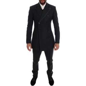 Dolce & Gabbana, Heren, Pakken, Zwart, Maat: XS Wol,