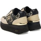 Liu Jo - Maxi Wonder Plus 01 - Sneakers - Zwart/Beige