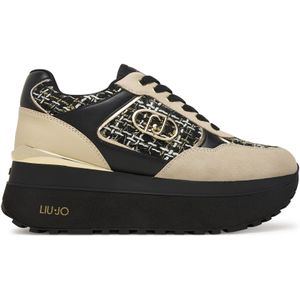 Liu Jo - Maxi Wonder Plus 01 - Sneakers - Zwart/Beige