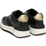 Liu Jo - Amazing 38 - Leren Sneakers - Zwart/Goud