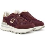 Liu Jo - Sneakers Laag - Goud / Merlot - Vetering met 7 Gaten - Uitneembare Zool