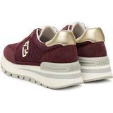 Liu Jo - Sneakers Laag - Goud / Merlot - Vetering met 7 Gaten - Uitneembare Zool
