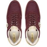 Liu Jo - Sneakers Laag - Goud / Merlot - Vetering met 7 Gaten - Uitneembare Zool