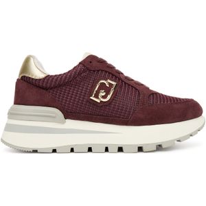 Liu Jo - Sneakers Laag - Goud / Merlot - Vetering met 7 Gaten - Uitneembare Zool