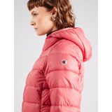 Champion - Hooded Lightweight Polyfilled Jas - Donkerroze - 100% Polyamide