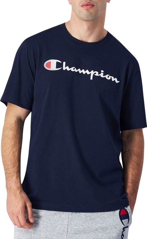 Champion - T-Shirt - Katoen - Ronde Hals - Logobadge