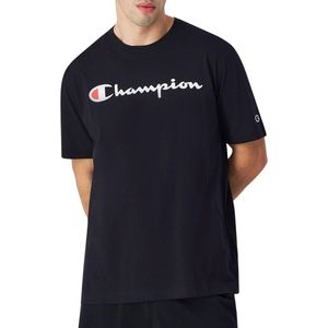 CHAMPION - T-shirt - Zwart - Katoen
