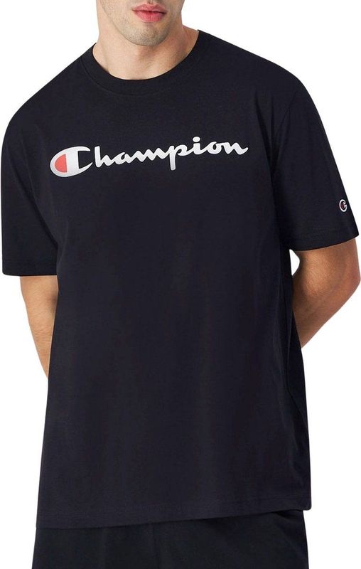 CHAMPION - T-shirt - Zwart - Katoen