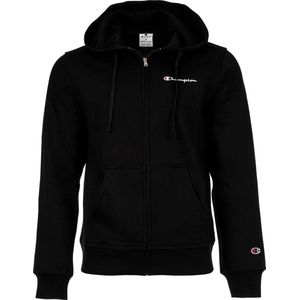 Zip-up Hoodie CHAMPION. Katoen materiaal. Maten M. Zwart kleur