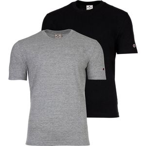 Champion - T-shirt - Korte Mouwen - Zwart - 2 Stuks - Jersey