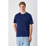 Champion - T-shirt - Blauw - 100% Katoen - Geborduurd Logo