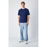 Champion - T-shirt - Blauw - 100% Katoen - Geborduurd Logo
