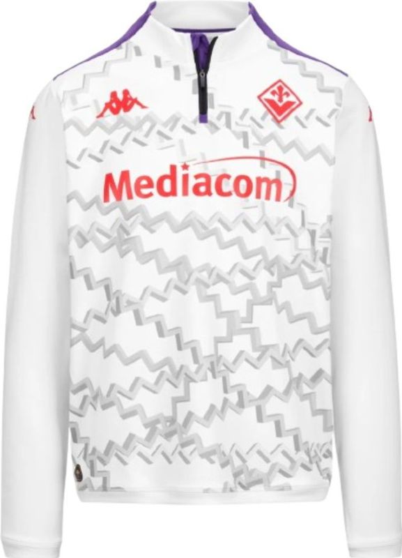Kappa - Fiorentina Ablaspre Pro - Sweatshirt - Paars en Wit - Hoogwaardige Materialen