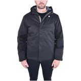 K-Way, Heren, Jassen, Zwart, Maat: 2XL Leer,