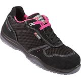 Sixton Peak - Zumba - Veiligheidsschoen - Zwart/Roze - Suède/Mesh