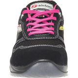 Sixton Peak - Zumba - Veiligheidsschoen - Zwart/Roze - Suède/Mesh