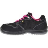 Sixton Peak - Zumba - Veiligheidsschoen - Zwart/Roze - Suède/Mesh