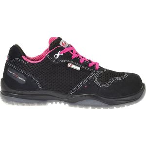 Sixton Peak - Zumba - Veiligheidsschoen - Zwart/Roze - Suède/Mesh