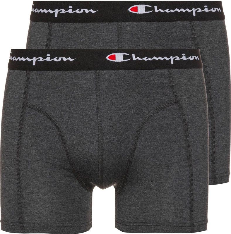 Champion - Authentic Athletic Apparel - Boxershorts - Antraciet - 2 Pack