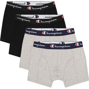 Champion - Boxershorts - Grijs - Zwart - Set van vier