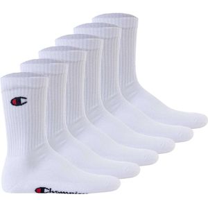 CHAMPION - Hoge Kousen - Wit - Katoen - Set van 6 Paar