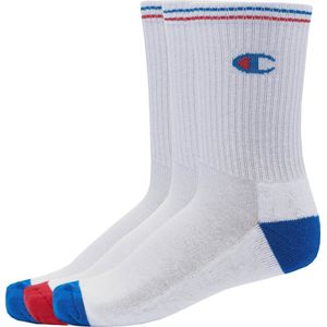 Champion - Kousen - Wit Rood Blauw - 73% Katoen, 25% Polyester, 2% Elasthan