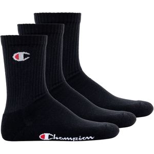 CHAMPION - Kousen - Zwart - Katoen - Set van 3 Paar