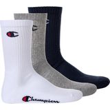 Champion - Kousen- en Sokkenbeschermers - Marineblauw/Wit/Lichtgrijs - 3 Stuks