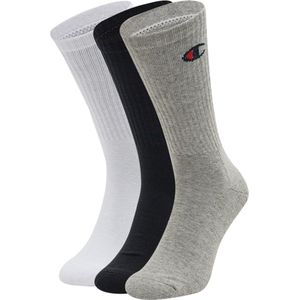 Champion - Basics - Sportsokken - Grijs/Wit/Zwart - 3 stuks