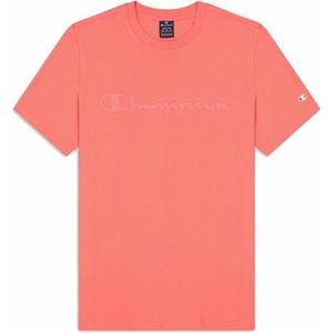 Champion Legacy American Classics Logo S/S T-shirt voor heren, Roze cyclamen, L