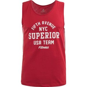 Athl. dpt - Russo - Herenonderhemd - Nacht Rood - Ademend Katoen