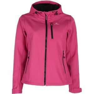 Dames softshell jack octavia fuchsia - winddicht & ademend
