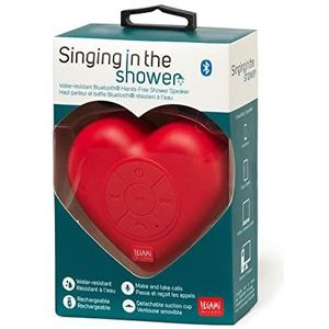 Legami SHOW0008 - Singing in the Shower - Bluetooth en waterdichte Bluetooth-luidspreker ""Heart