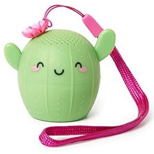 Legami - Mini-handsfree en draadloze luidspreker, Pump Up The Volume, 5,8 x 5 cm, buitenhoes van rubber, binnenkant van kunststof, motief cactus, selfies op afstand opnemen