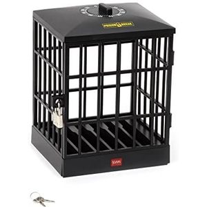 Legami - Gevangenis voor mobiele telefoons, timer tot 60 minuten, handmatig verstelbaar, incl. 1 hangslot en 2 sleutels, 12,5 x 18,5 cm, houdt tot 6 mobiele telefoons