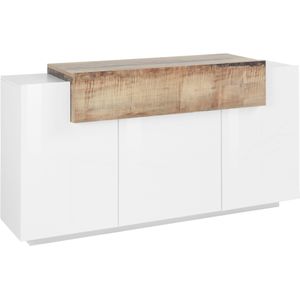 INOSIGN Sideboard "Coro, Kommode, Schrank, Kredenz, grifflos mit Einlegeböden", mit 1 klappe, 3 Türen, Doppeltiefe B/T/H 160x45x85,6cm