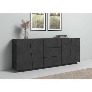 Webfurniture - Dressoir - Antraciet - 220x43x86 cm
