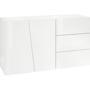 Dressoir Gavin 140 cm-hoogglans wit