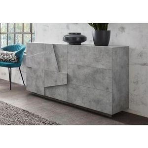 Sideboard Kommode 2 Türen 3 Schiebeschubladen modern 140cm Ping Side m Concrete