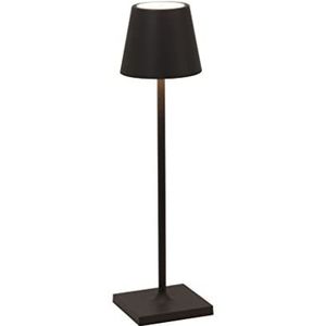 Zafferano oplaadbare micro-lamp Poldina, IP65 zwart