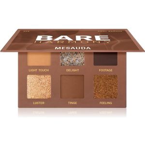 Mesauda Milano - Bare Harmony - Oogschaduw Palette - Cool Bronze - 6x1 g