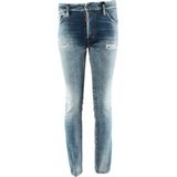 Dsquared 2 - Button Jeans - Blauw - Katoenmix
