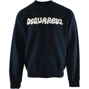 Dsquared2 - Felpe - Sweatshirt - Blauw - Katoen