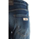Dsquared 2 - Button Jeans - Blauw - Katoen - Distressed Look - Slim Fit