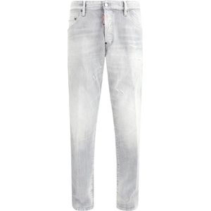 Dsquared2 - Brushed Grey Skater Jeans - Grijs - Katoen