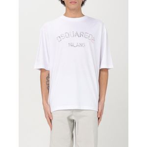 Dsquared 2 - T-shirt - Wit - Katoen - Ronde Hals - Korte Mouwen
