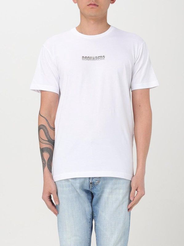 Dsquared2 - T-shirt - Wit - Katoen