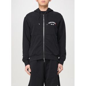 Dsquared2 - Sweatvest - Zwart - Heren - Katoen - Met Ritssluiting